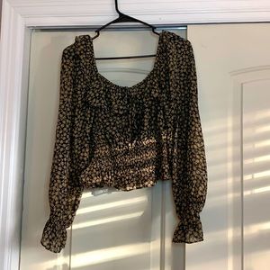 Dress Forum bohemian floral shirt.